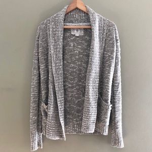 Element Knitted Gray Like New Cardigan Open Front